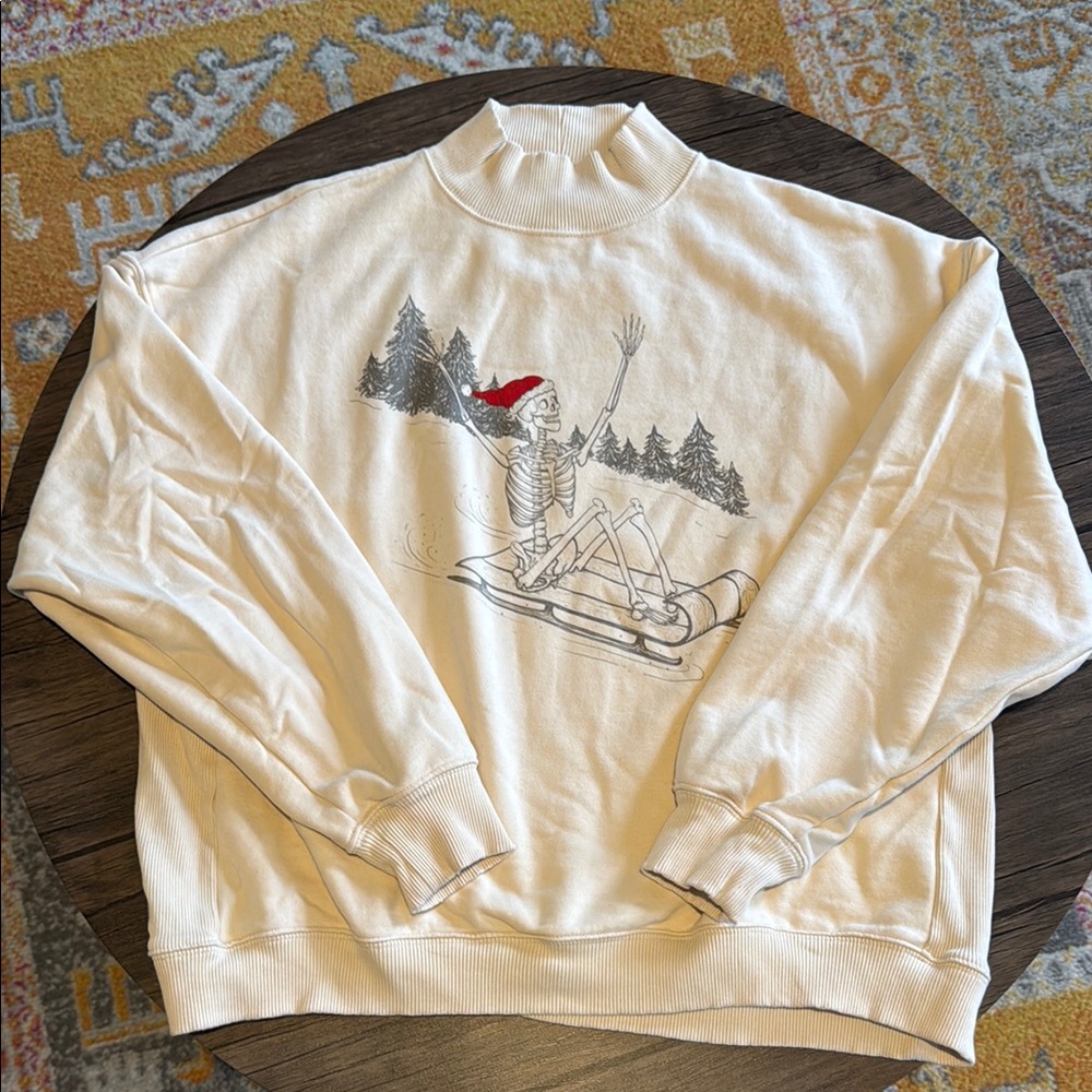 White Graphic Women’s sweatshirt